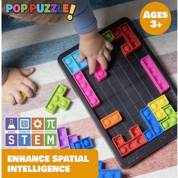 Pop Puzzle Popper Fidget Game  Brand New - Picture 4 of 4